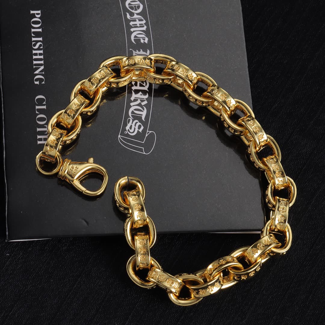Chrome Hearts Roman Empire Gold Bracelet